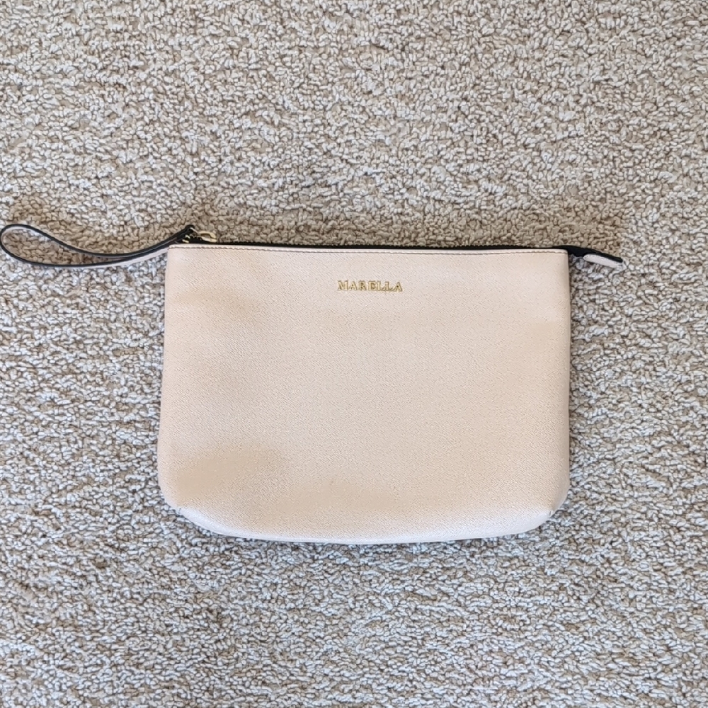 Marella Ivory Wristlet Clutch